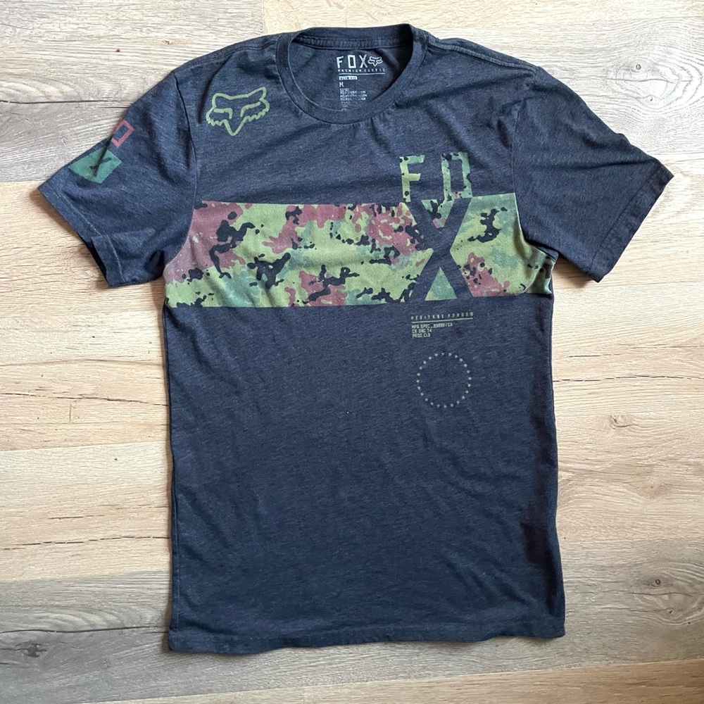 Fox Racing camo print t-shirt